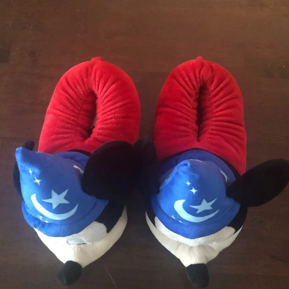 Disney Mickey Mouse Sorcerer Plush Slippers
